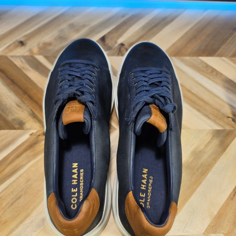 Cole Haan GrandPro Rally LTT Sneakers Shoes Navy Suede Mens Size 13 M Lace Up